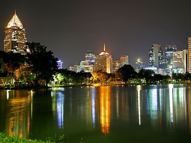 Bangkok vista notturna